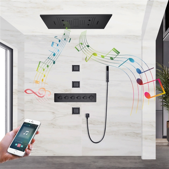 FONTANA TOULOUSE PHONE CONTROLLED STAINLESS STEEL LED SMART MUSIC RAINFALL